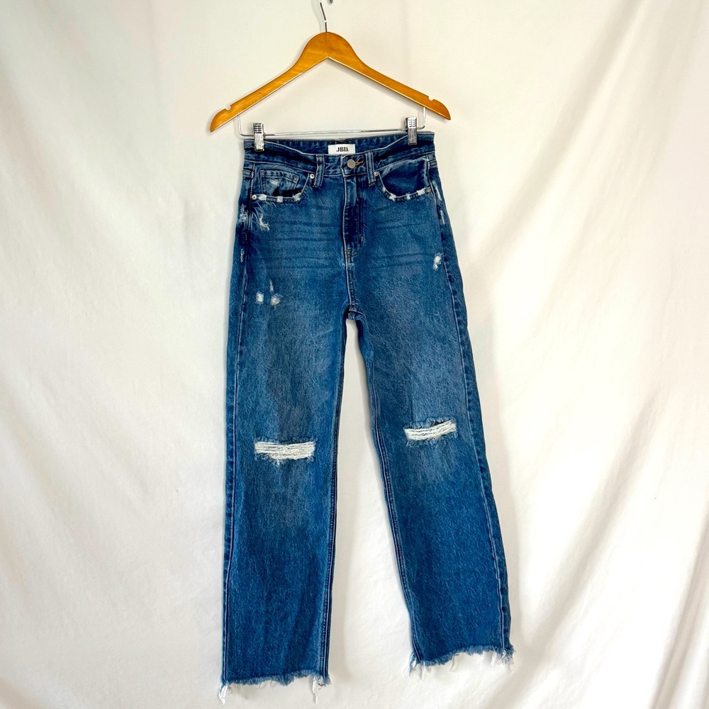 JBD Just Black Denim Size 26 Distressed Blue Women's Jeans - Picture 2 of 13